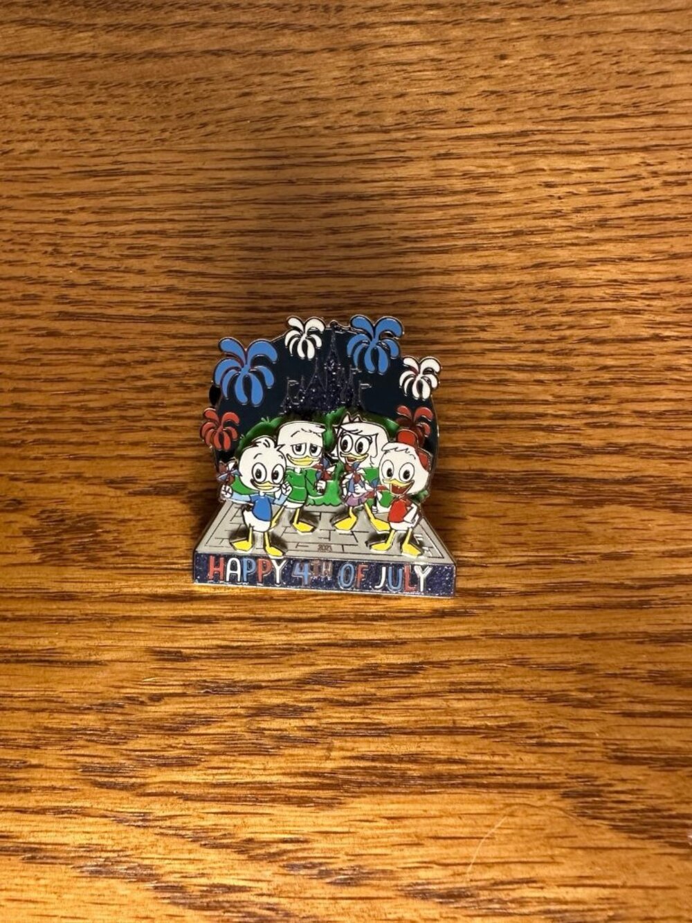 Disney Parks Happy 4th Of July Ducktales Huey Dewey Louie Nephews Pin webby